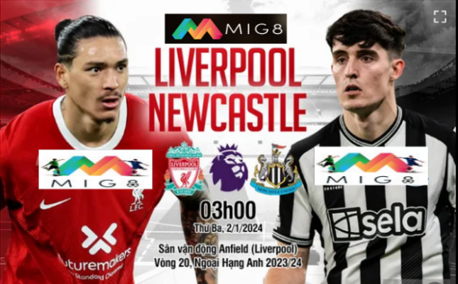 Liverpool vs Newcastle vòng 20 Ngoại hạng Anh 2023/24