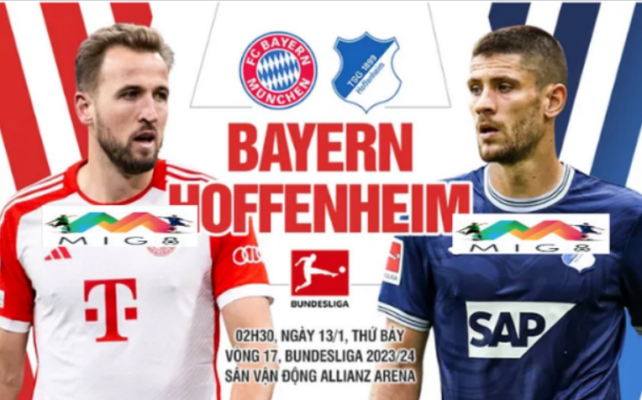 Bayern vs Hoffenheim vòng 17 Bundesliga 2023/24