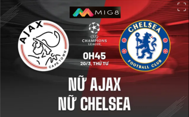 Nữ Ajax vs Nữ Chelsea