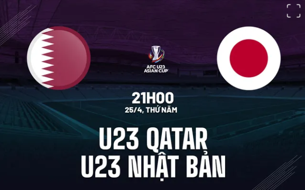 U23 Qatar vs U23 Nhật Bản