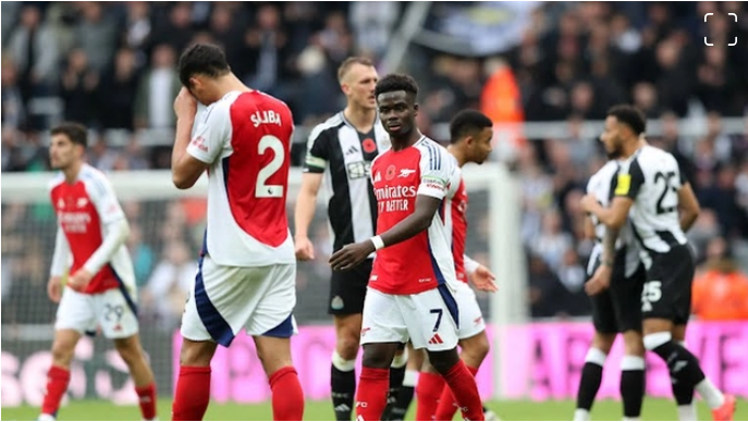 Arsenal vừa thua 0-1 trên sân của Newcastle.