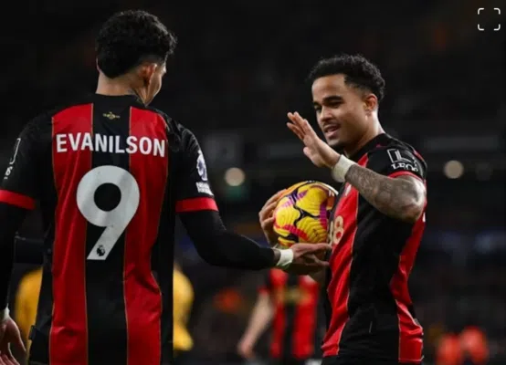 Bournemouth vừa đánh bại Wolves 4-2 trên sân khách.