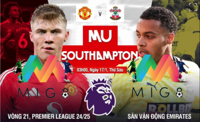 MU vs Southampton vòng 21 Ngoại hạng Anh 2024/25.